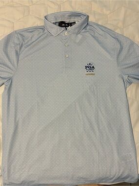 RLX Ralph Lauren Light Blue PGA Member Polo
